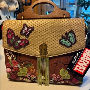Marvel groot Loungfly Women's Bag with Butterfly Design new